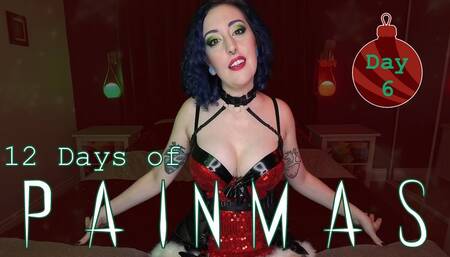 DAY 6 - 12 DAYS OF PAINMAS - Christmas CBT & Pain Play Slave Tasks by Miss Faith Rae with BDSM Instructions & Femdom POV - MKV