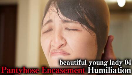 Pantyhose Encasement Humiliation beautiful young lady 05 Ai Kiyama