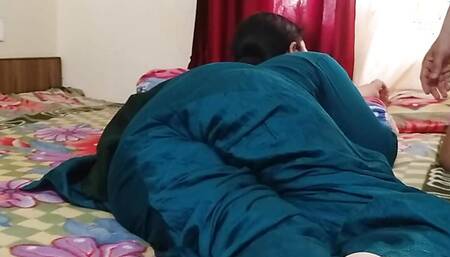 Horny Indian Stepmom fucking in doggy style accidentally when her stepson came in her room