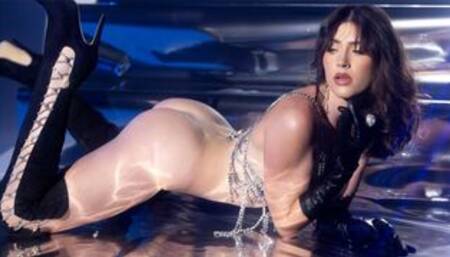 Slim tattooed teen flaunts her tiny body