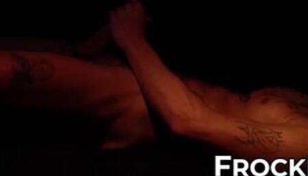 Hottie Miguel lays nude and passionately strokes his cock