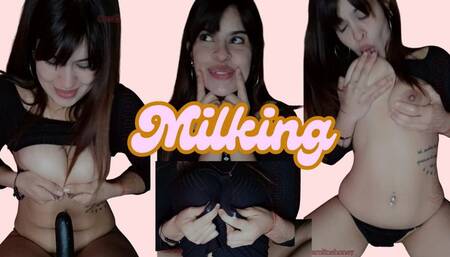 milking and masturbating