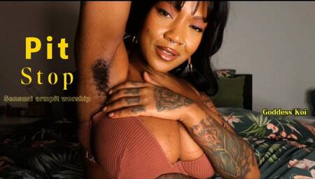 Pit stop hairy armpit worship
