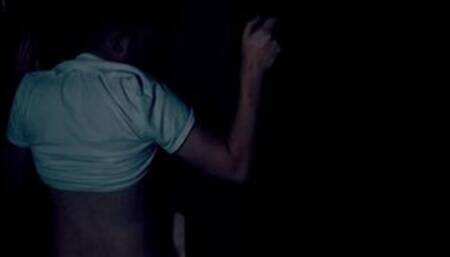 Timothy craves dick so much that he sucks it through a glory hole before bending over