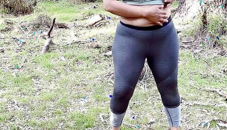 Indian Wife Cheating Husband - Outdoor Sex - Big Ass Spanked, fingered and Tits Played