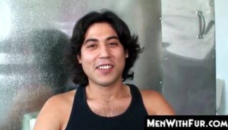 MenWithFur.com - Hairy ass eater jerks his rock solid dick solo