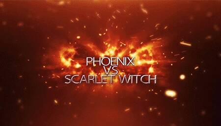 Fired Up, Phoenix Vs Scarlet Witch - Lesbian Cosplay Andrea Rosu and Anastasia Pierce