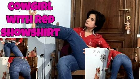 I wear a real cowgirl outfit - red version