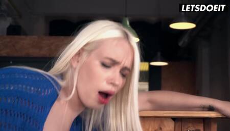 Beautiful Blonde Arteya Hardcore Sex with Receptionist - HORNY HOSTEL