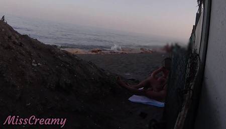 FLASHING my COCK in front of my STEPDAUGHTER in a PUBLIC BEACH and she HELPS me CUMSHOT in front of everyone - REAL SEX RISKY #2