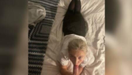 Horny school girl gives the sloppiest blowjob I’ve ever seen - BMLM