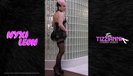 Nyxi Leon Modeling Lesson at the Sissy Institute