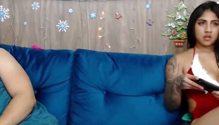 double blowjob on christmas