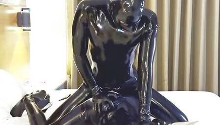 Latex sex wrestling T3, anal play and fucking - Alex Latex