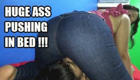 FACE SITTING 250117KSCA JUDY BEING GENTLE WITH HIS FACE ON BED WHILE CURSHING A FACE (FULL HD MP4 VERSION)