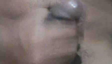 Masturbating solo until climax