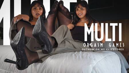 Cruel Wife Chastity Games - Mistress Enola - Multi Orgasm JOI, CBT , COUNTDOWN, PANTYHOUSE, FOOTJOB (4K)