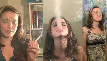 Jasmine 24 Yr Old Brunette SFW Non-Nude Smoking Clips