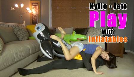 Kylie and Jett Play With Inflatables - REMASTERED - Kylie Jacobs - MP4 1080p HD