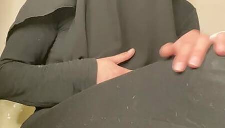 Anal on 12.5 Inches BBC Dildo Mia Niqab