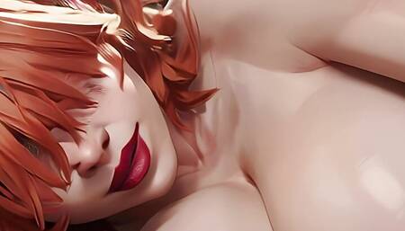 Busty Redhead Let You Fuck Her And Cum On Her Huge Breasts - AI