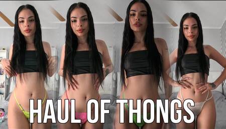Haul of thongs