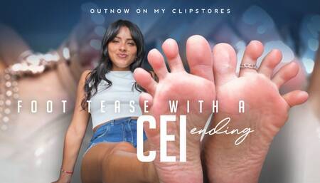 Foot Fetish CEI Degradation Session - Mistress Enola - JOI , Foot fetish , Soles , Flats, countdown ( 4K)