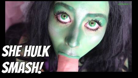 INCREDIBLE HULK EXPANSION COSPLAY BLOWJOB