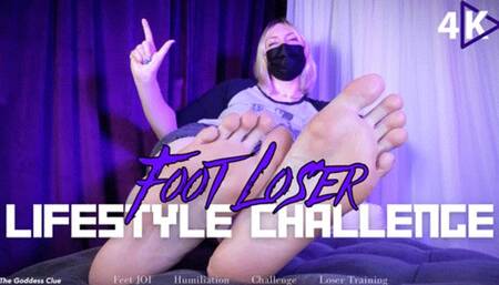 Foot Loser Lifestyle Challenge - 4K - The Goddess Clue, Year Long Jerk Off Challenge, Loser Training, Feet JOI, Humiliation and Domination