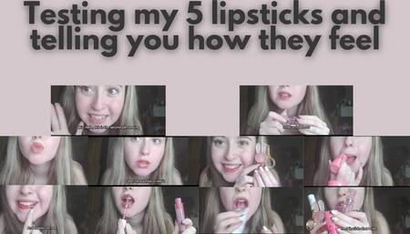 Testing my 11 lipsticks Up close - part 2