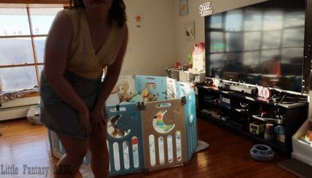 POV: Babysitter Pees in Your Diaper and Makes You Wear it