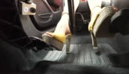 Milly Takes Boyfriends Car After Arguement - Pedal View