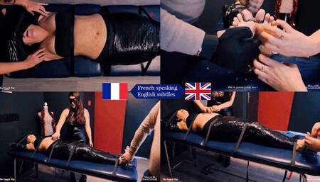 Tickling Frenzy - confinement under cellophane - TICKLING - FOOT TICKLING - BONDAGE - TICKLING ARMPITS - BELLY BUTTON FETISH - DOMINATION