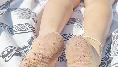 Dirty gardening soles