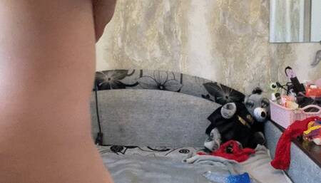 sexy Val b2p pink balloon and fucking dildo