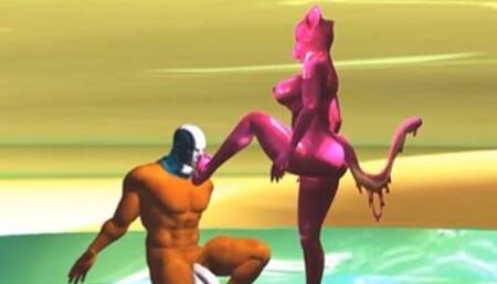 Phil Fights with a Furry Goo Cat VR Bot