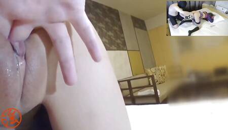 Hot Japanese teen in cosplay gets wet from sex toys used on her and then fucked