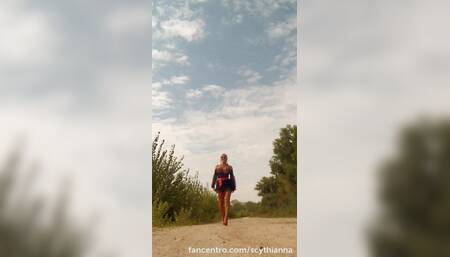 Outdoor upskirt flashing