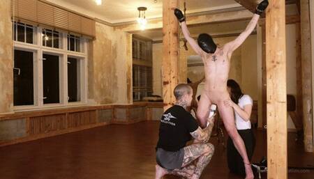 When Elise and Heavy Met Tam Tam, Heavy, and Elise Graves Strong and sexy Tam is strung up on tip toes and held in place by only handcuffs for Elise and Heavy to explore vulnerability, corporal play and relentless penetrating stimulation on Tam’s beautifu