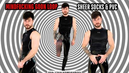 Mindfucking good loop sheer socks & pvc