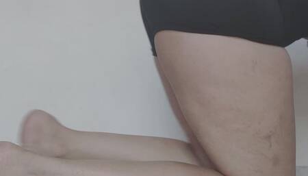 Wet fart burst in short shorts!