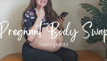 Pregnant Body Swap - A pregnant fantasy scene featuring Belly Fetish, Roleplay, Magic, and Body Swapping ft MILF Sassypantz