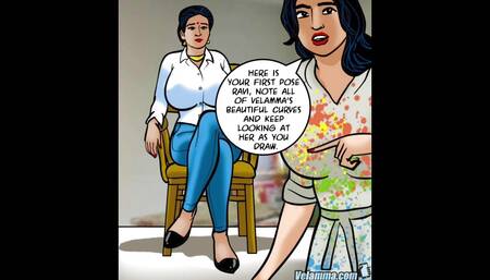 Savitha Bhaby and vallamma Bhabi Artist Threesome