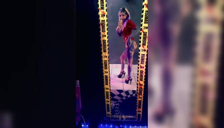 Red latex and high heels fetish!