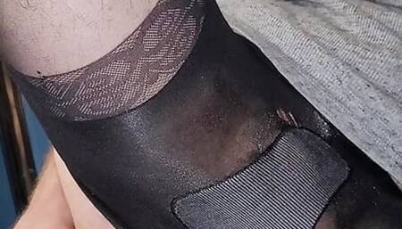 POV  pleasures Depth training sissy filled and used 20 inch dildo