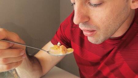 GIANT LIAM FEASTS ON TINY PROTEINS FOR BREAKFAST