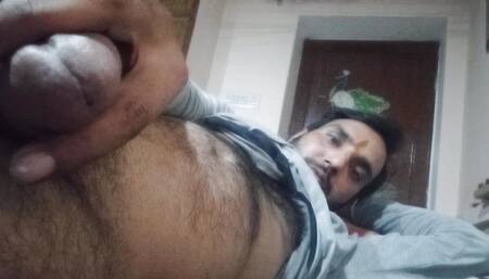 Indian man enjoy