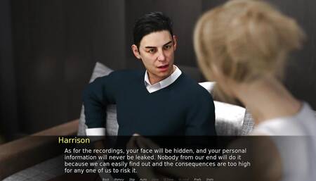 Corrupted Hearts #5 Clara sat on Harrison's thigh