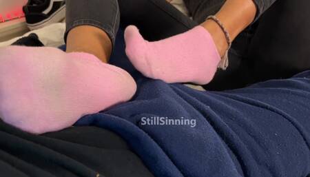 Filling up my 3 day worn Socks with your CUM