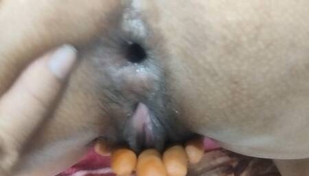 The husband fucked my ass with his long thick cock and tore it apart